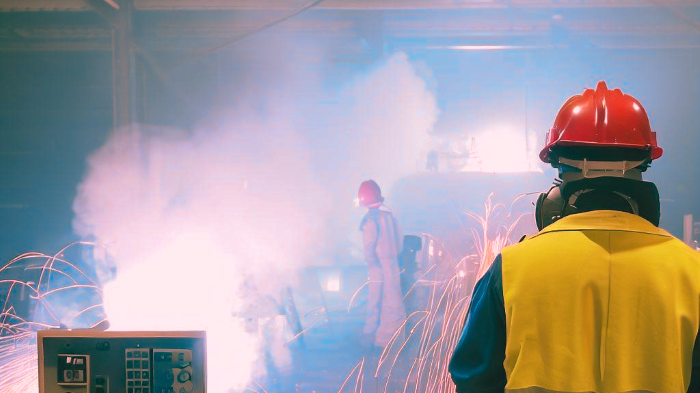 溶接作業の監視員