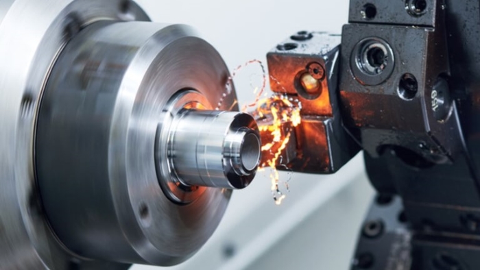 切削加工をしている機械