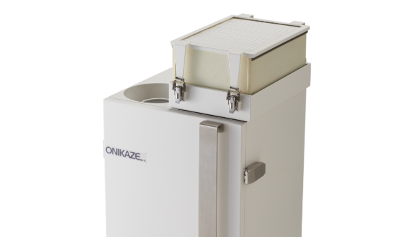 FUボックスを取り付けたミストコレクター ONIKAZE SMX